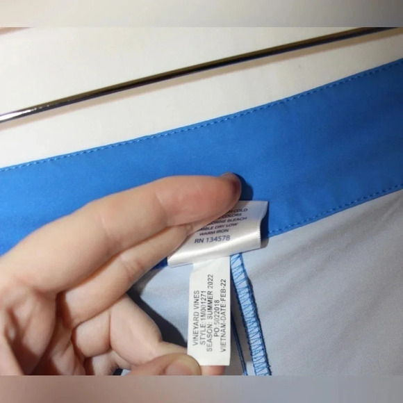 Vineyard Vines Striped Unlined Board Swim Shorts with Zippered Pocket Size 40 - Picture 12 of 14